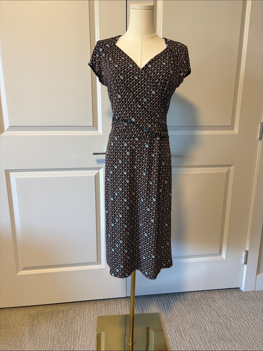 Capacino faux wrap dress